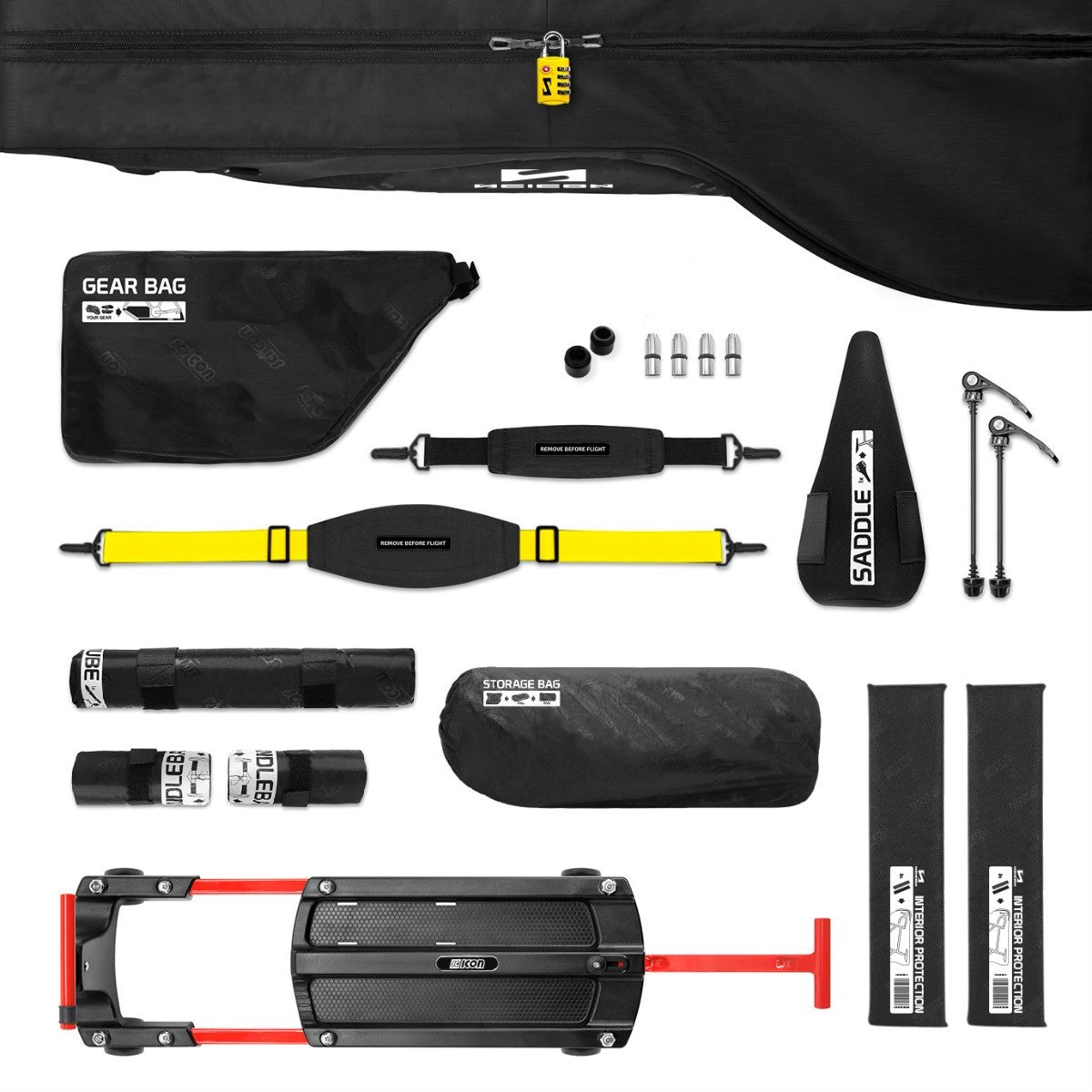 Scicon Maillot Jaune Aerocomfort 3.0 transporttaske til racercykel