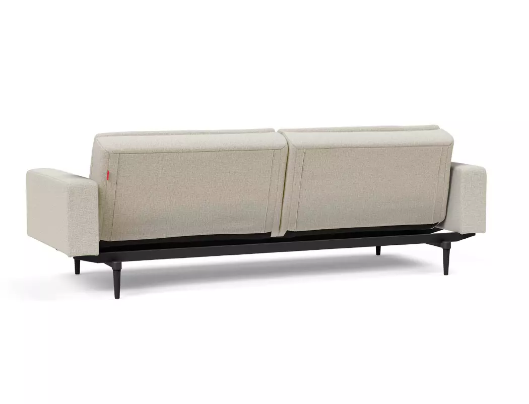 Schlafsofa mit Armlehnen Dublexo Styletto schwarz