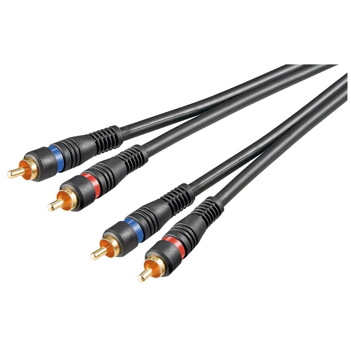 Stereo RCA-kabel 2x RCA  dobbelt skjermet