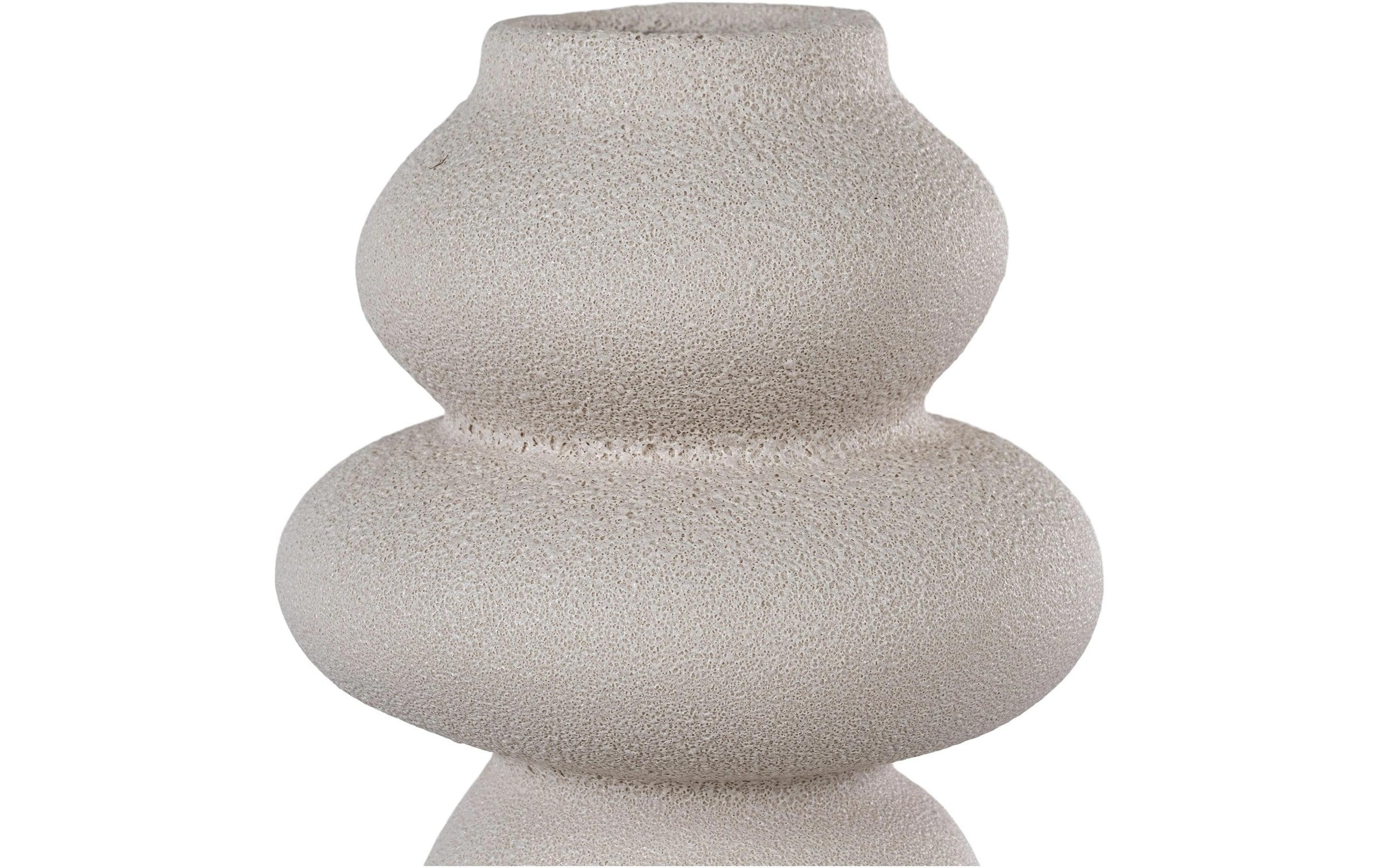House Nordic Dekovase »rund 45438 cm, Beige«