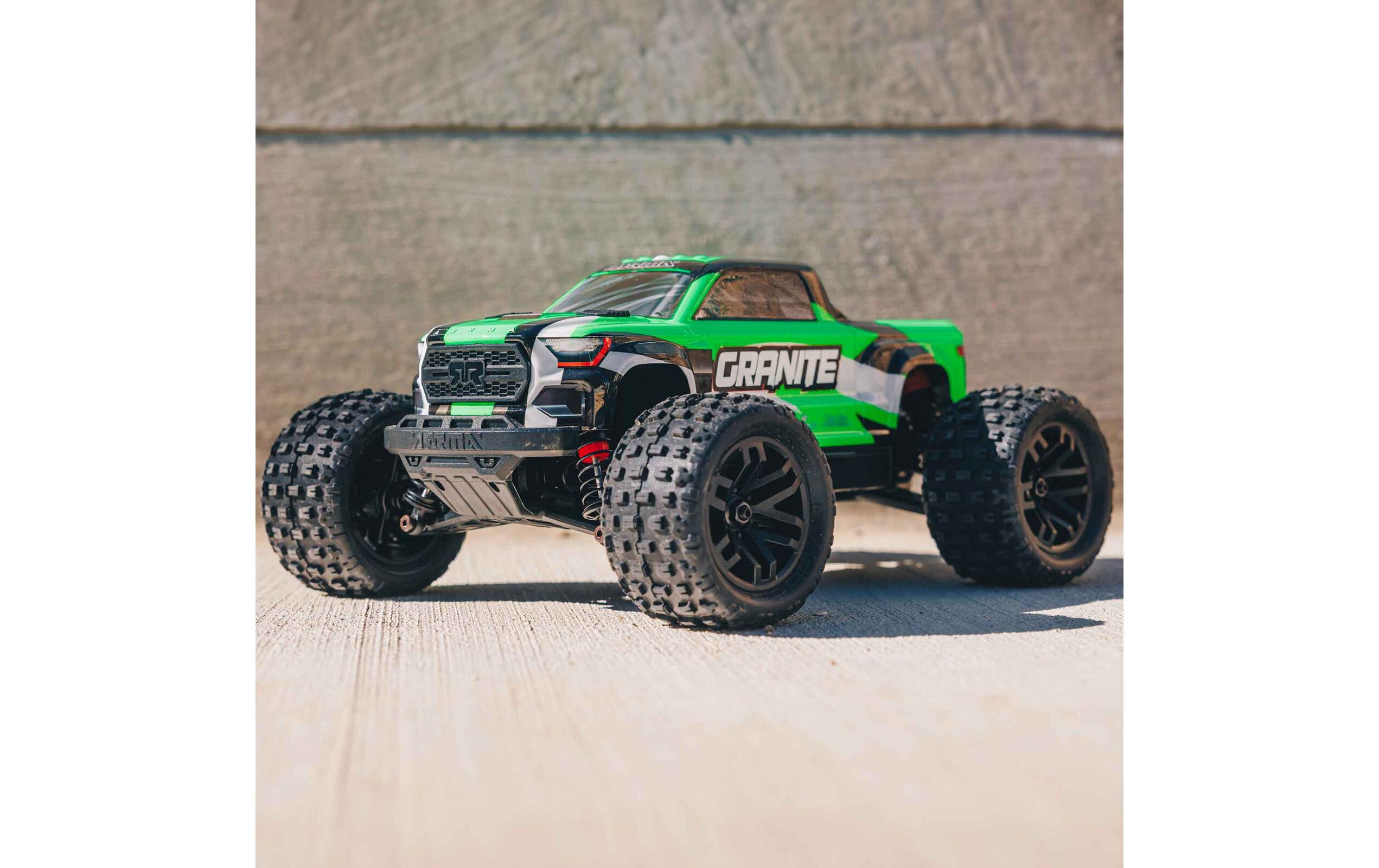 Monster Truck Granite Grom Mega 380 Grün, RTR, 1:18<br>Robuster 4wd mini Monstertruck mit Spektrum Technik