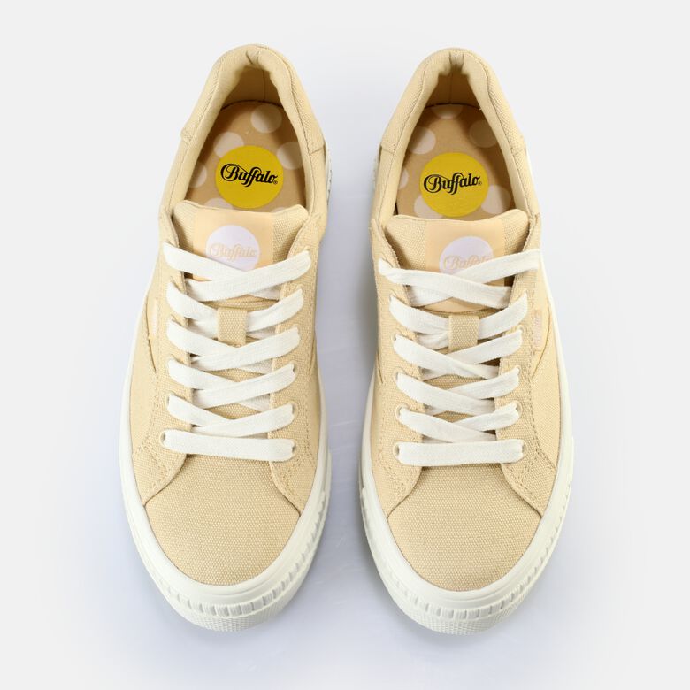 Paired Baskets basses véganes, beige