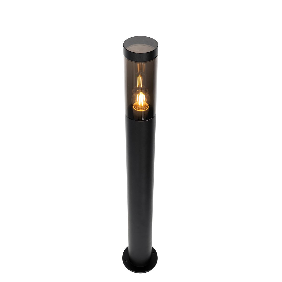 Moderne buitenlamp paal zwart 80 cm IP44 - Rox