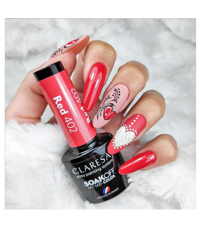 Claresa - Esmalte semipermanente Soak off - 402: Red