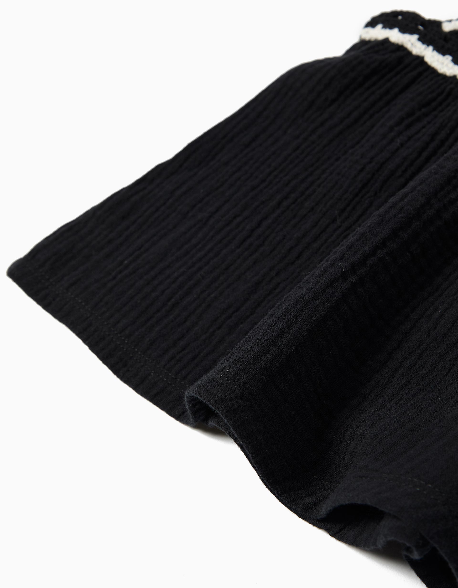 Top Crochet, Menina, Preto
