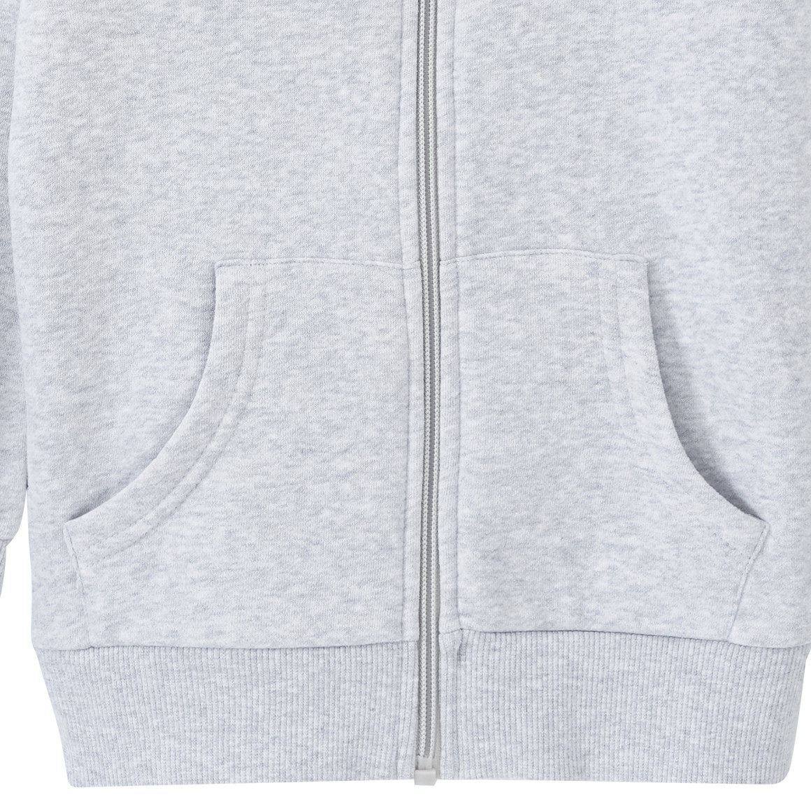 Famy Mädchen Sweatjacke mit Bio-Baumwolle hellgrau