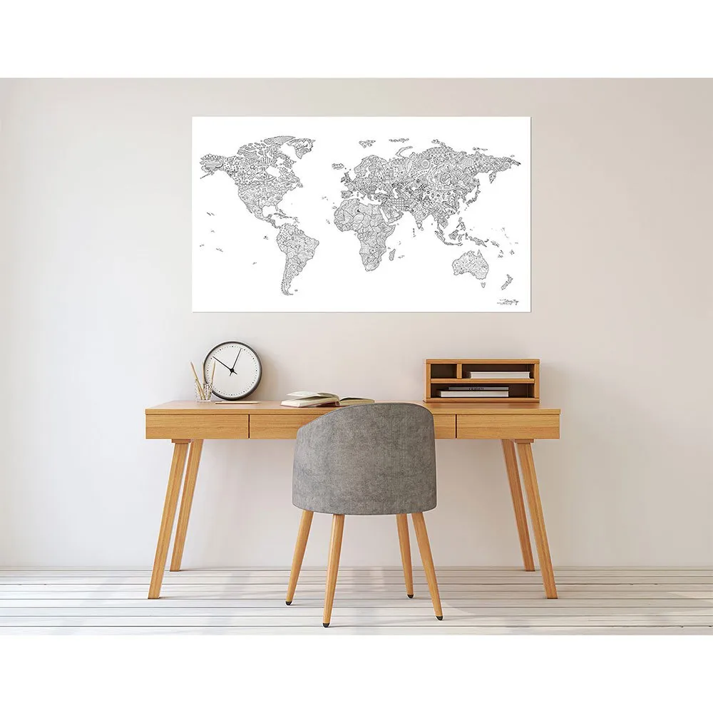 Awesome maps Coloring Karte