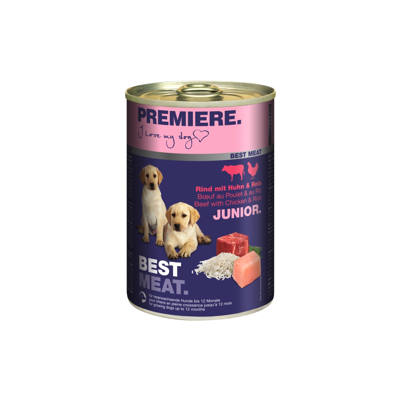 PREMIERE Best Meat Junior Huhn und Rind 6x400 g