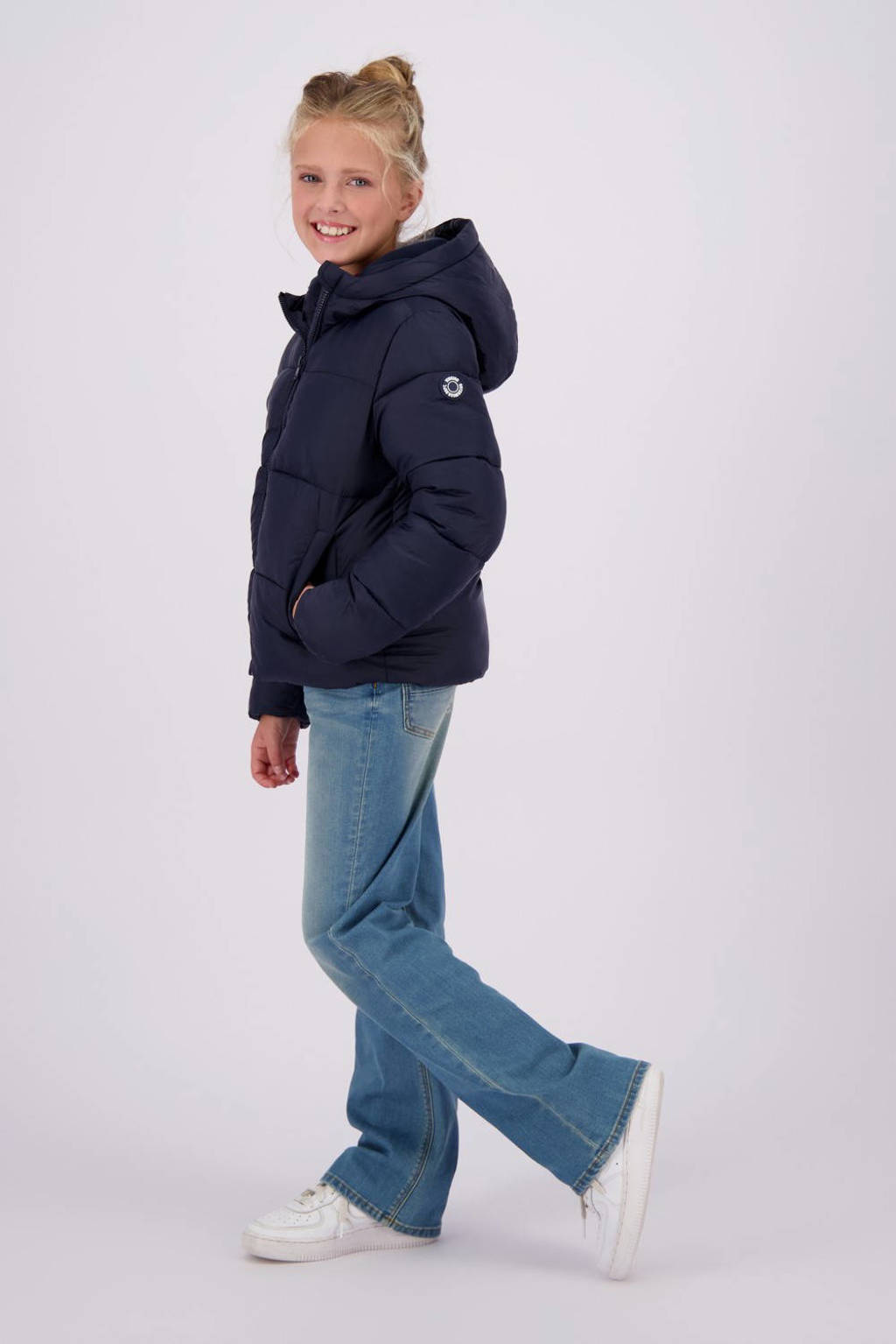 Vingino gewatteerde winterjas Tanna diep donkerblauw