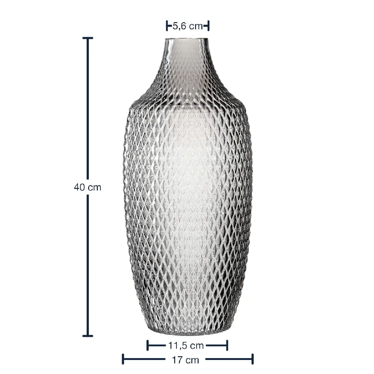 Leonardo Poesia Vase - Gris