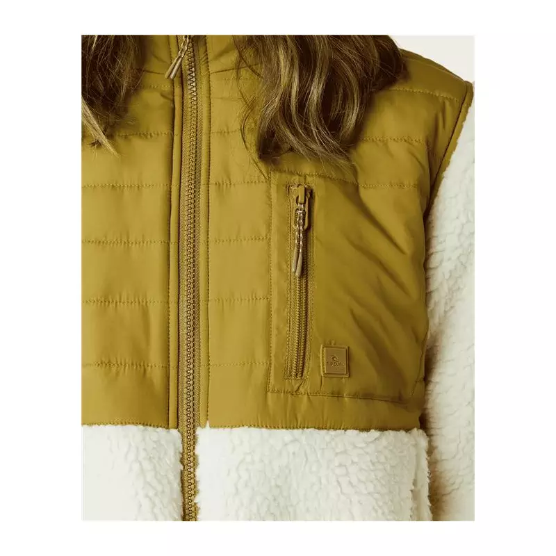 Veste femme RIPCURL Anti-Series Anoeta Fleece Zt Khaki