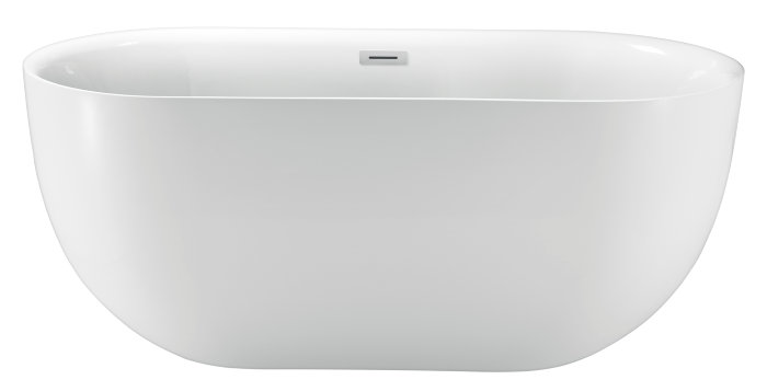 Badekar ovalt fritstående L170 x B78 x H60 cm