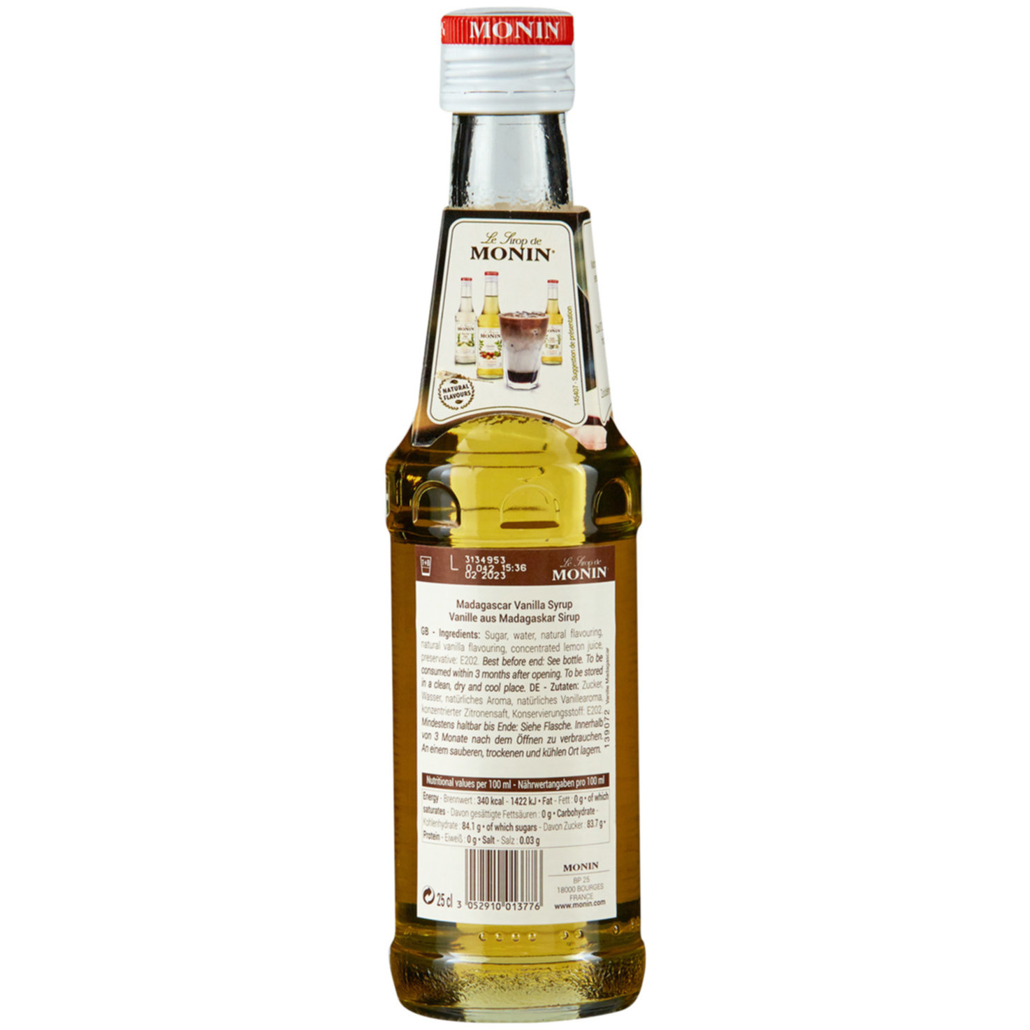 Monin Sirup Vanille -25cl