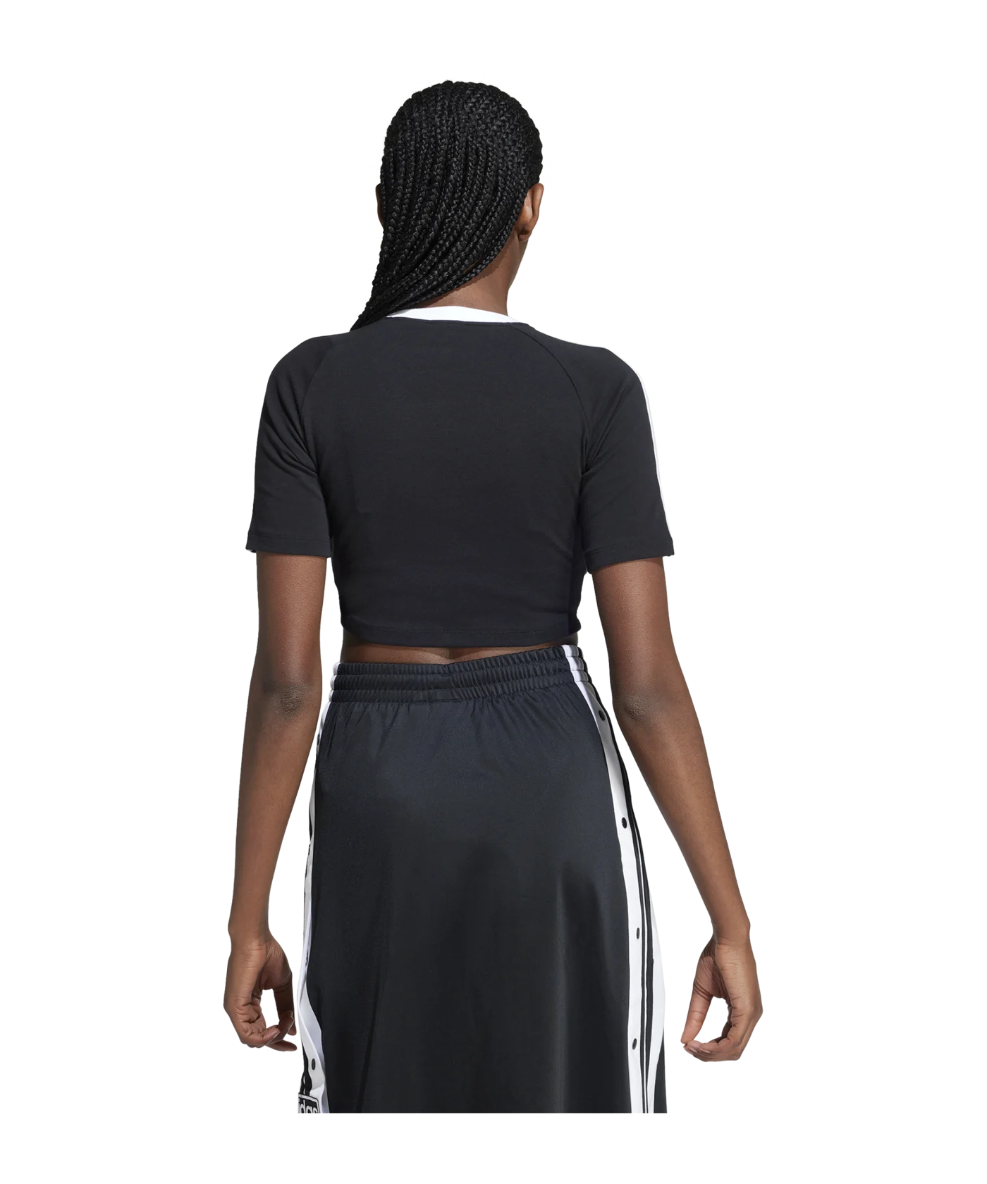 adidas Originals 3-Stripes Baby T-Shirt Damen Schwarz