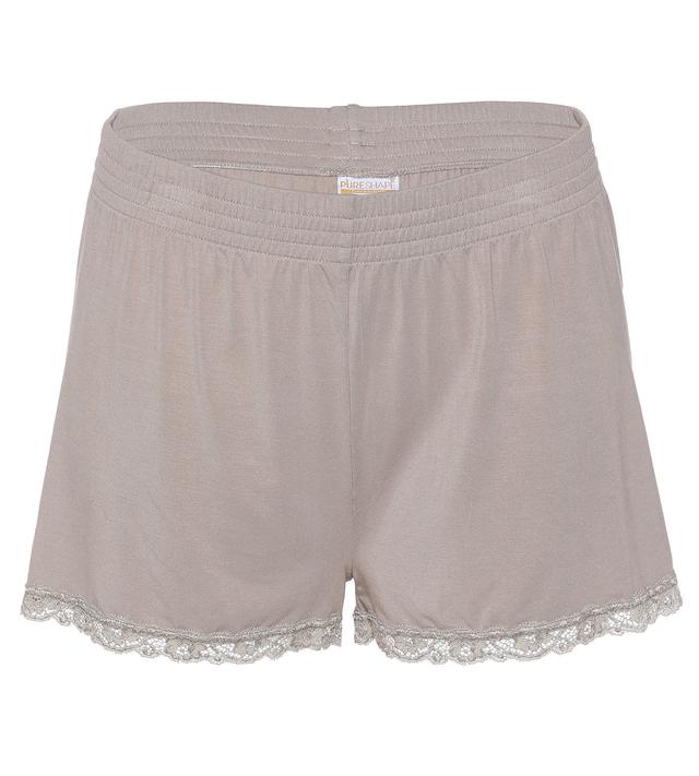 Pyjama Shorty mit Spitze, 2er Pack
