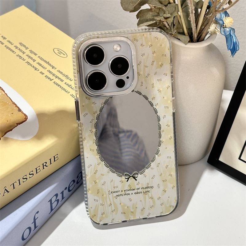 Fonekase - Gespiegelde telefoonhoes / band / set - Apple iPhone 16 Pro Max / 16 Pro / 16 Plus / 16 / 15 Pro Max / 15 Pro / 15 Plus / 15 / 14 Pro Max / 14 Pro / 14 Plus / 14 / SE / 13 Pro Max / 13 Pro / 13