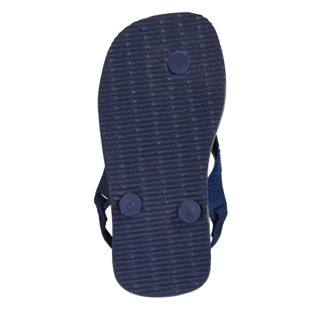 Havaianas Baby Brasil Logo IIteenslippers met hielbandje blauw