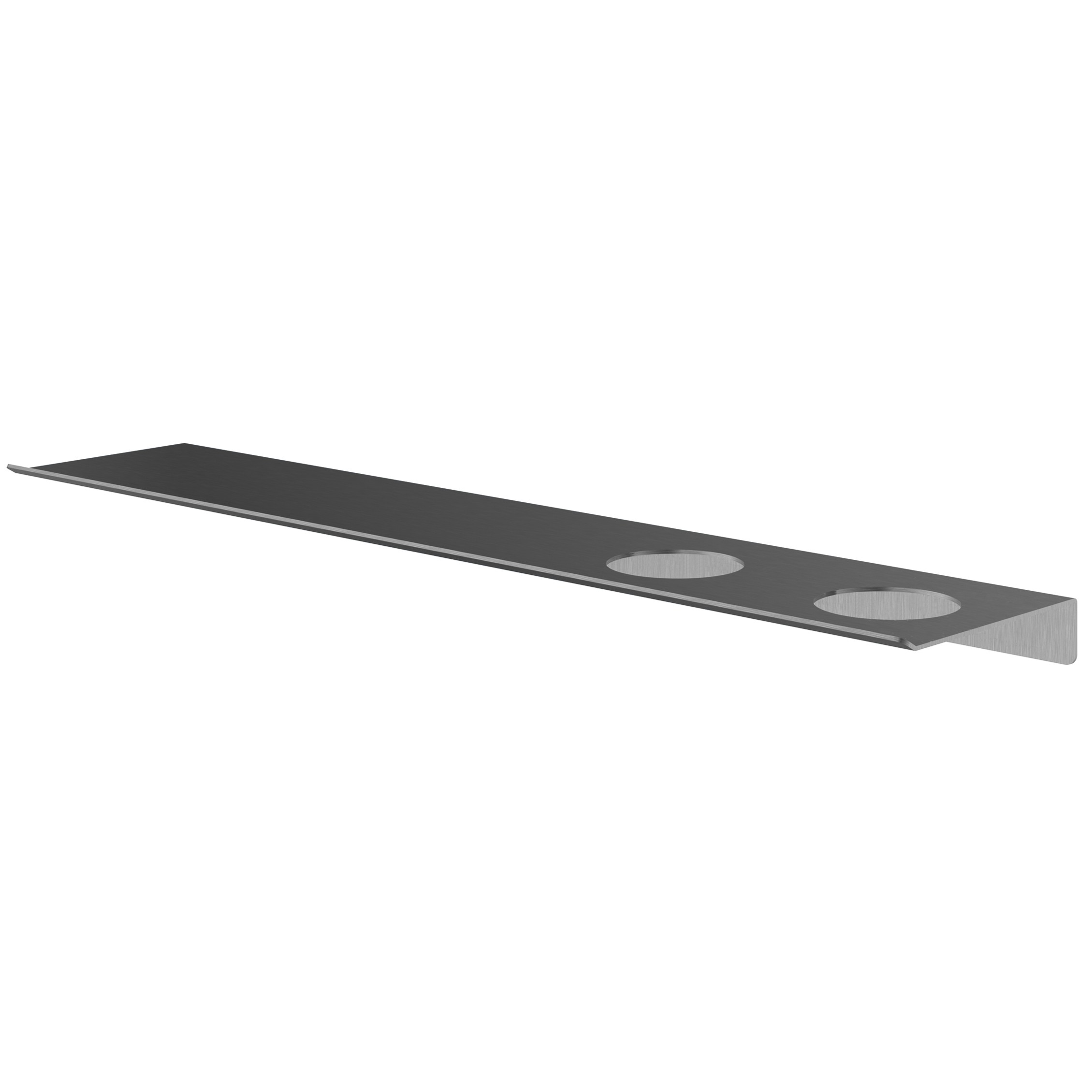 Hotbath &More planchet 60cm met twee uitsparingen voor een zeepdispenser of beker ijzer verouderd PVD
