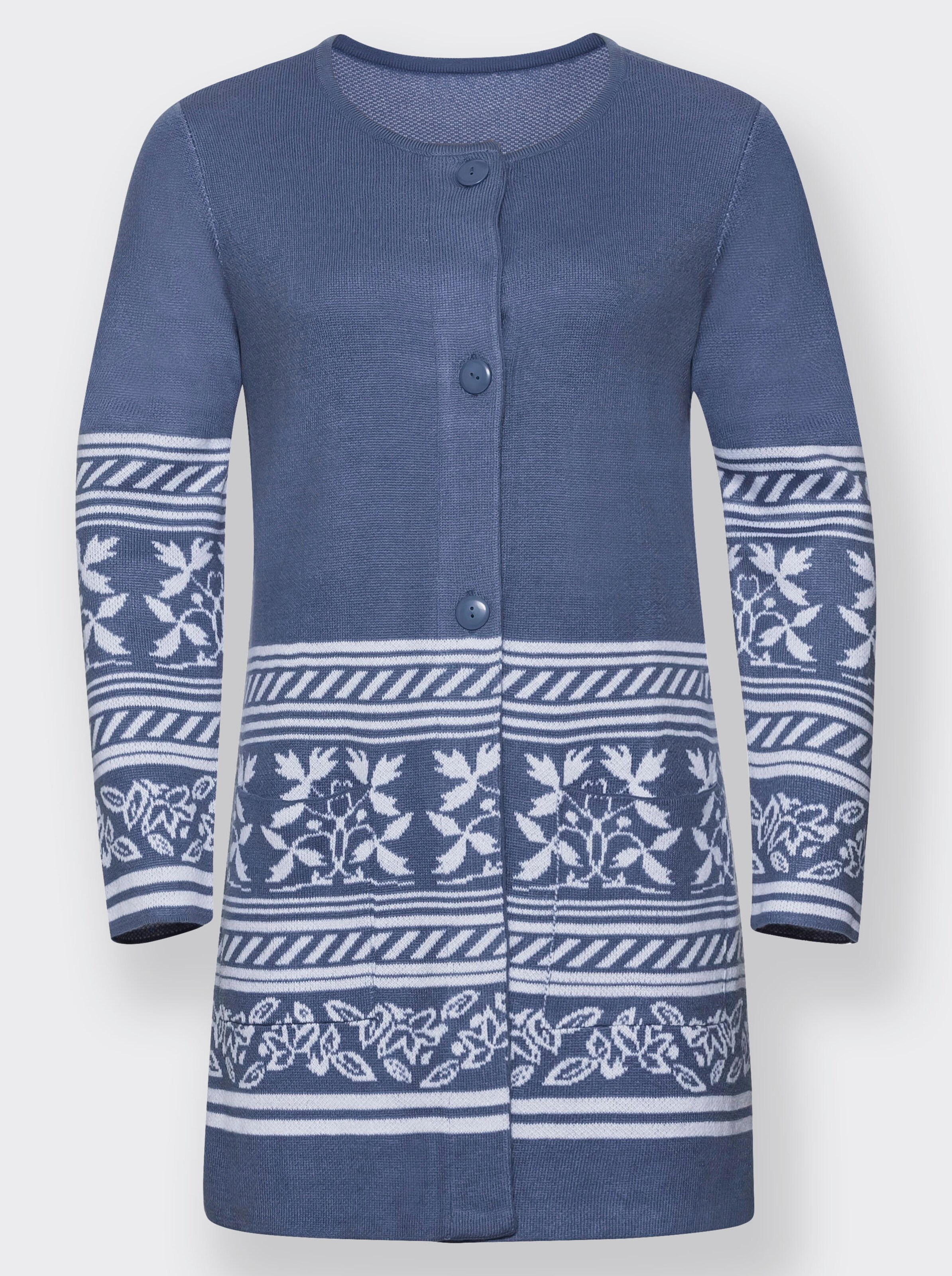 Strickjacke aus Jacquard-Strick