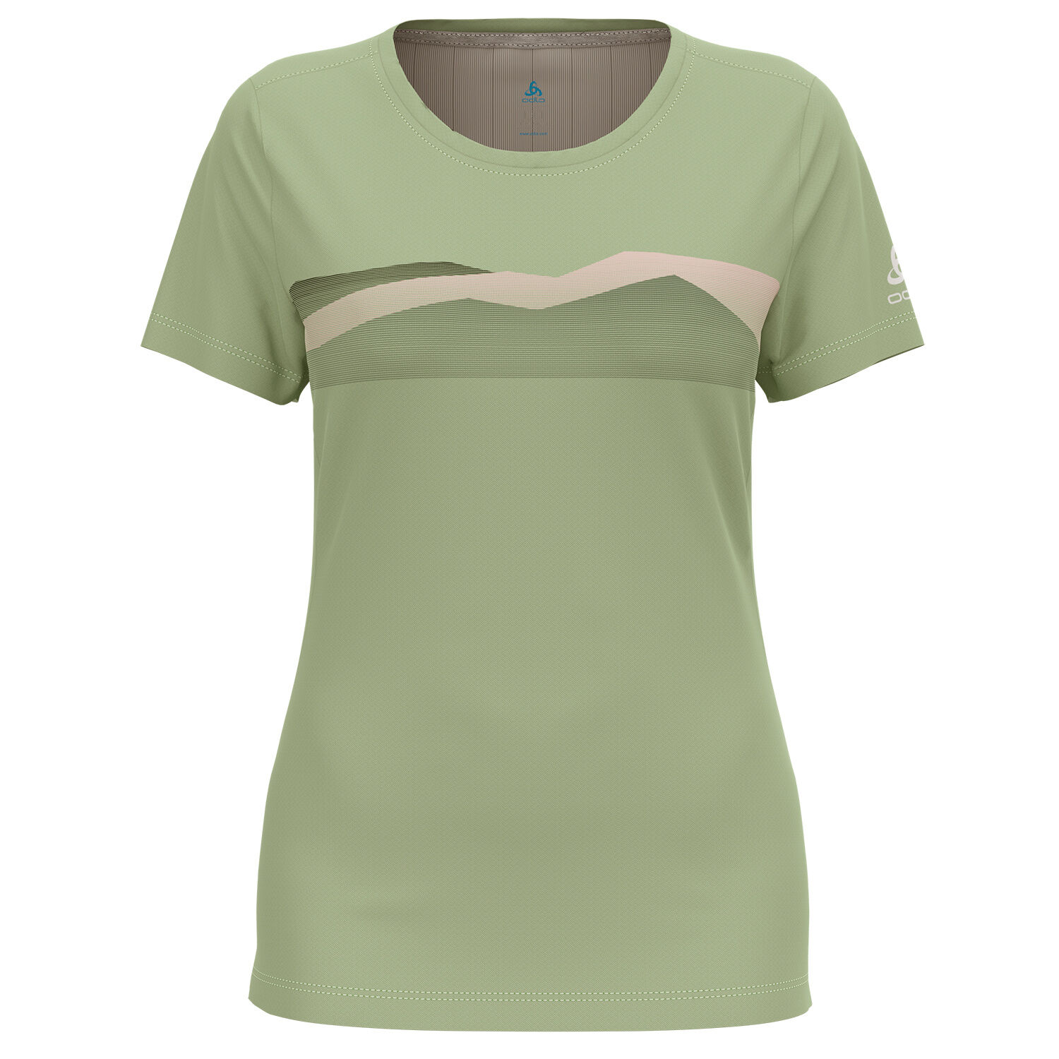 ODLO F–Dry Ridgeline Print T-Shirt mit tailliertem Schnitt