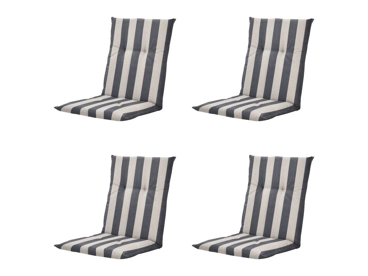 Madison Amora Grey tuinstoelkussen - Set van 4