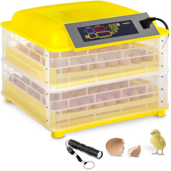 Rugemaskin, klekker, klekker for 112 kyllingegg, 120 W + ovoskop