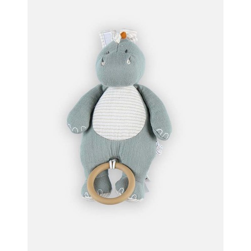 Stegi peluche dino mini-musicale mousseline bio - NOUKIE 'S