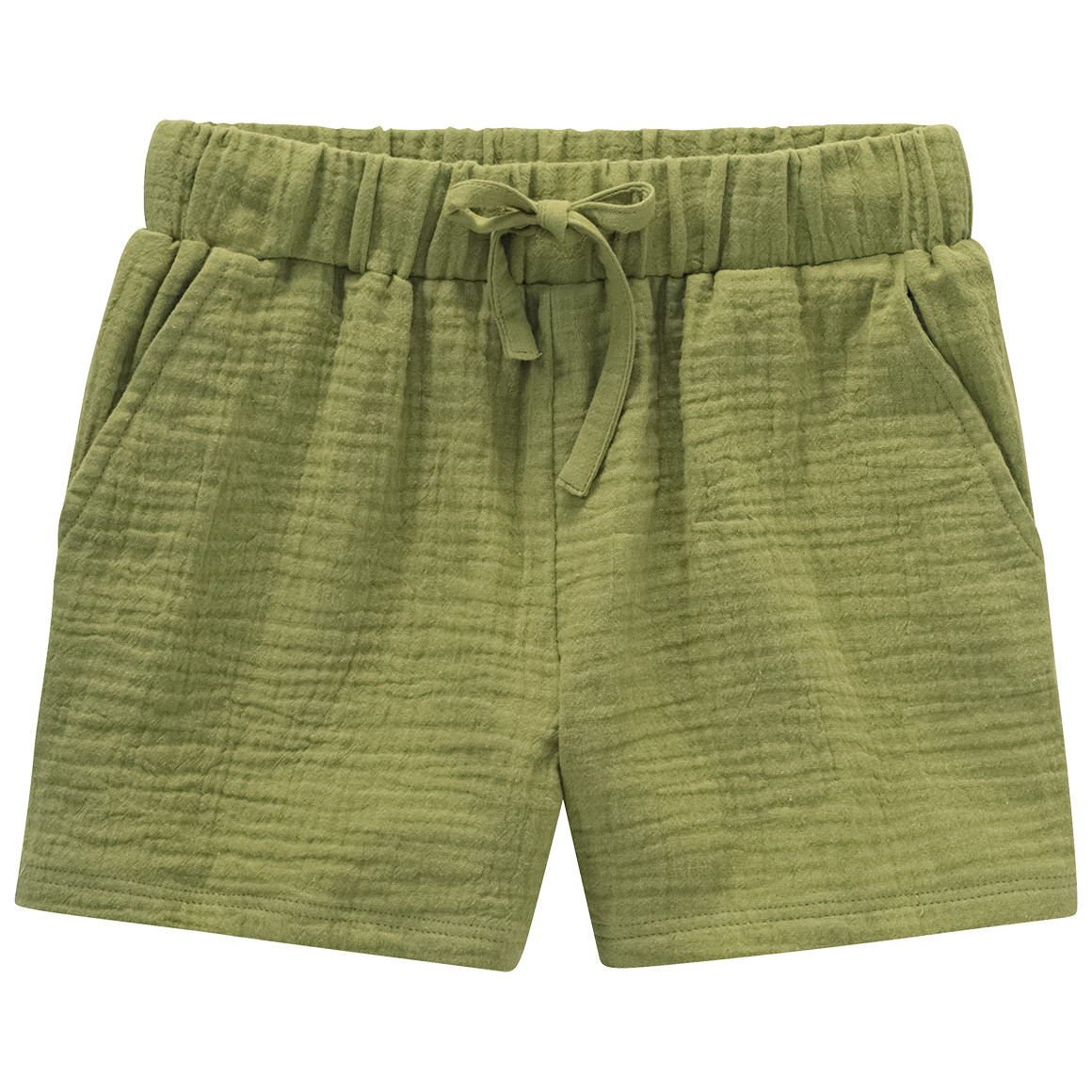 Jonas Nielsen Mädchen Musselin-Shorts aus Bio-Baumwolle hellgrün
