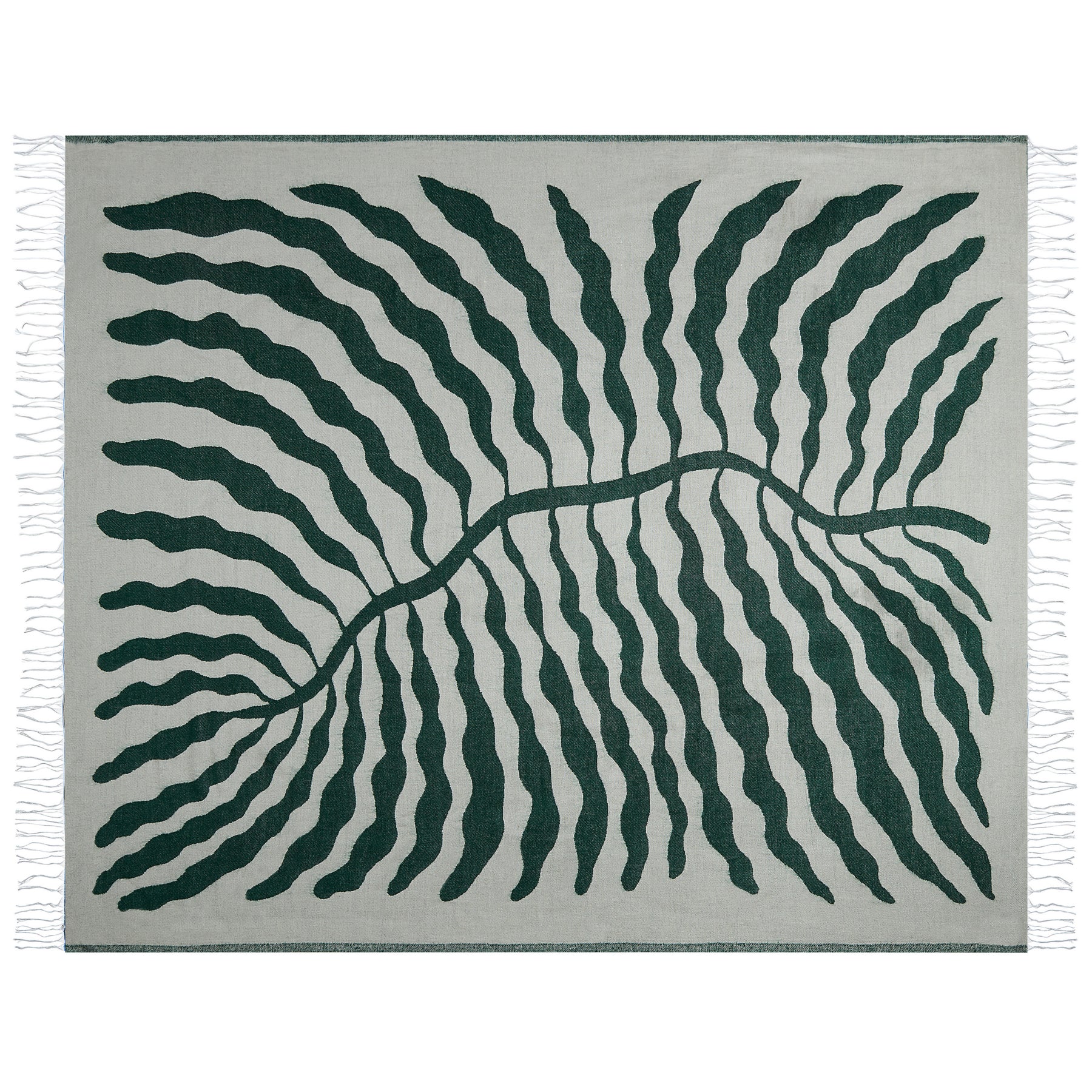 Beliani - BARTAR - Plaid - Groen - 130 x 170 cm - Acryl