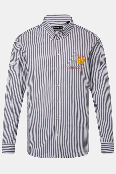 Men+ Streifenhemd, Langarm, Buttondown-Kragen, Modern Fit, bis 8 XL