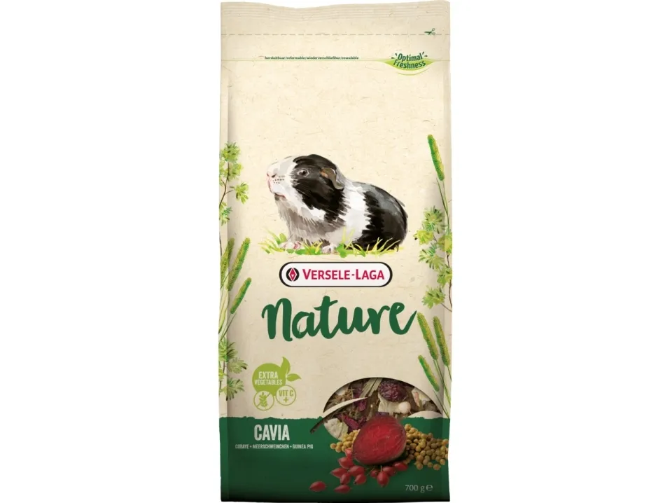 Versele-Laga Cavia Nature, Snack, 2,3 kg, Marsvin, Vitamin A, vitamin C, vitamin D3, vitamin E, Kobber, Jod, Jern, Mangan, Selenium, Zink, 15%