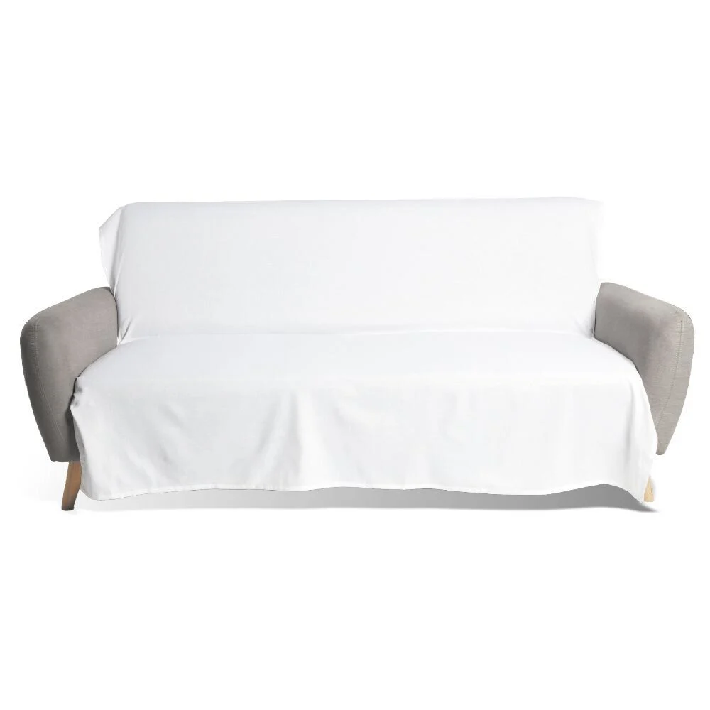 Jeté de canapé 170x250cm polycoton beige