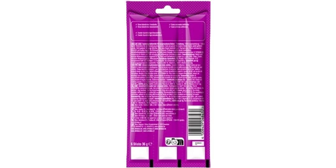 Whiskas Katzen-Snack Sticks Lachs, 6 x 6g Ergänzungsfuttermittel für Katzen