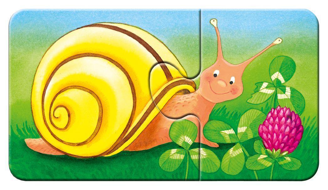 Puzzle Tiere im Garten 9x2-teilig