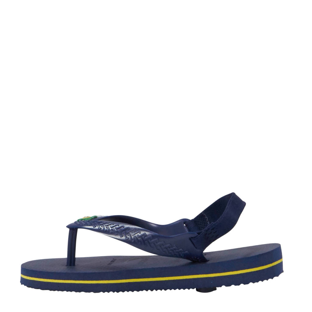 Havaianas Baby Brasil Logo IIteenslippers met hielbandje blauw