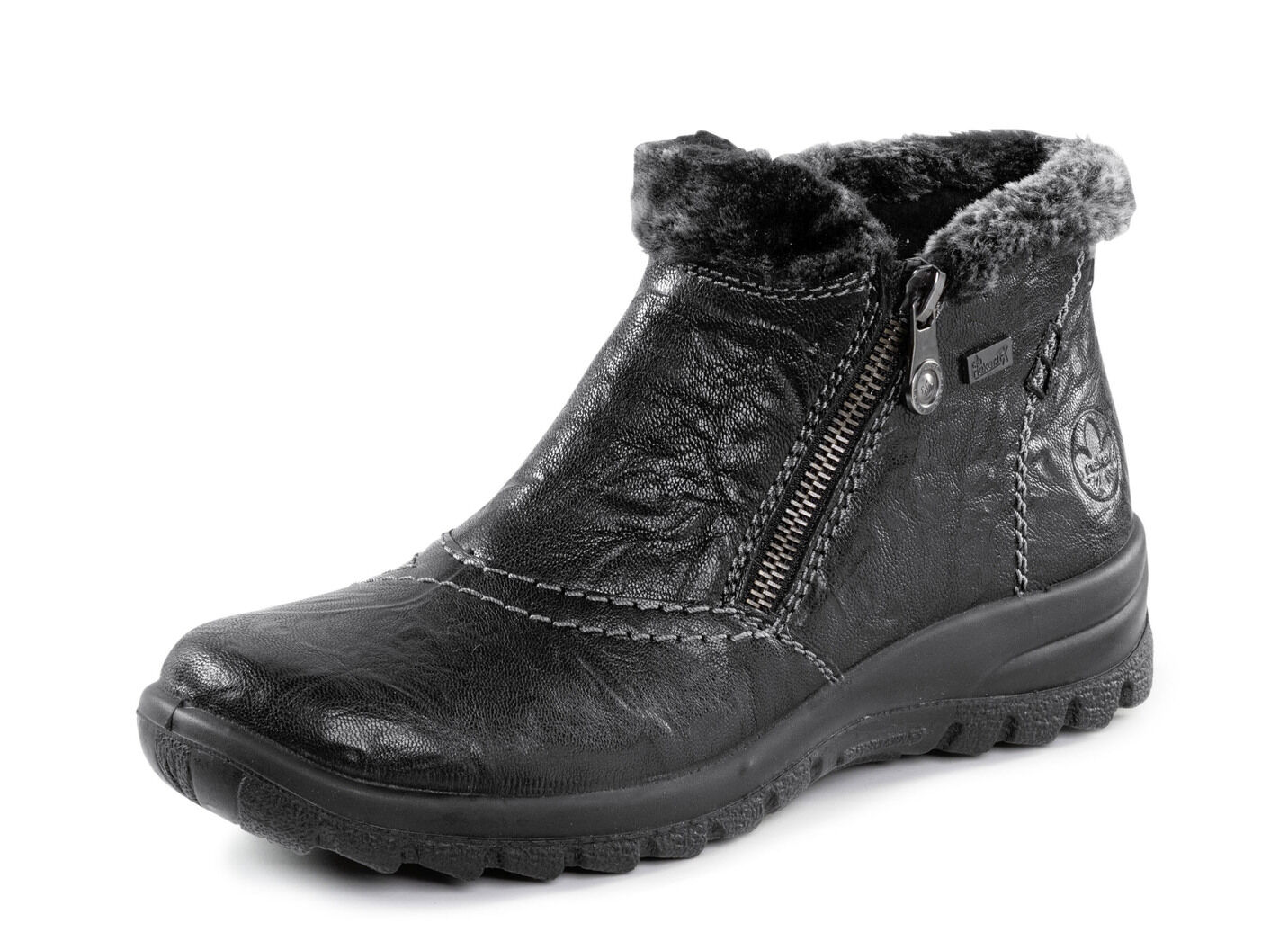 Rieker, gefütterte Damen-Boots, Winterschuhe, mit Reißverschluss