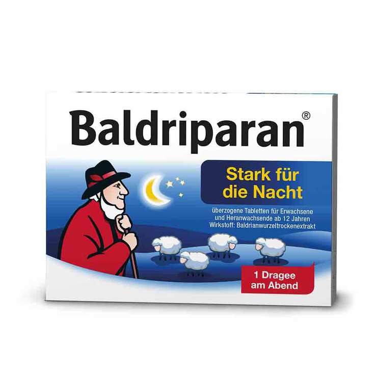 Baldriparan Stark für die Nacht überzogene Tabletten, 120 St