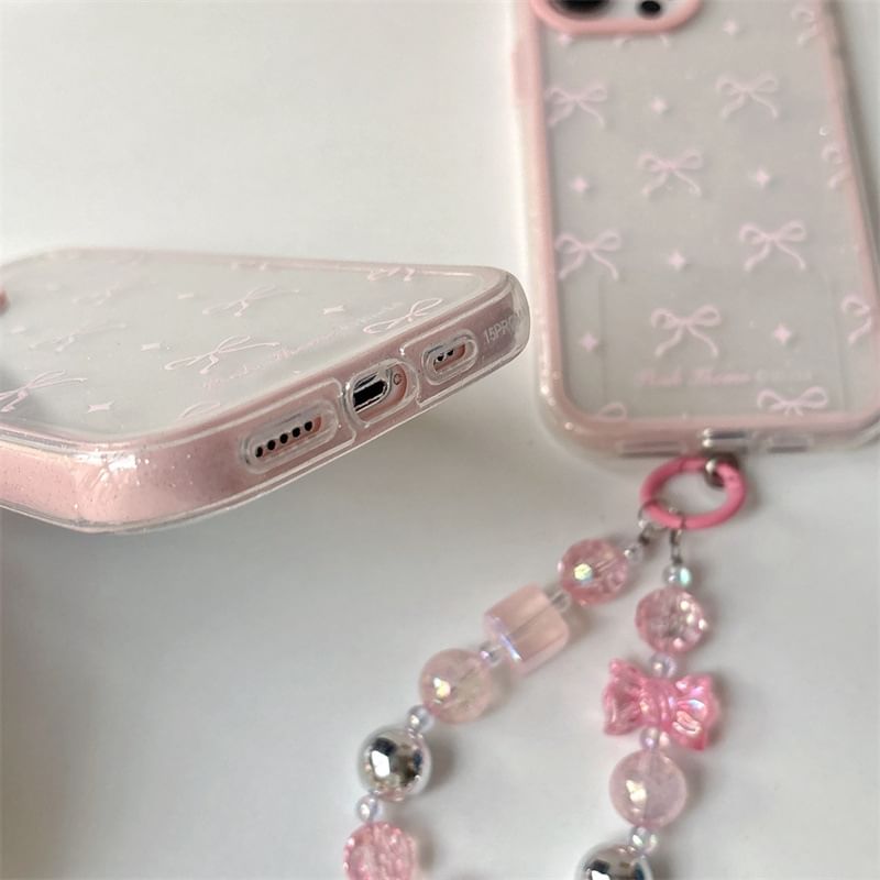 Elliure - Bow telefoonhoesje / bandje / set - Apple iPhone 16 Pro Max / 16 Pro / 16 Plus / 16 / 15 Pro Max / 15 Pro / 15 Plus / 15 / 14 Pro Max / 14 Pro / 14 Plus / 14 / SE / 13 Pro Max / 13 Pro / 13
