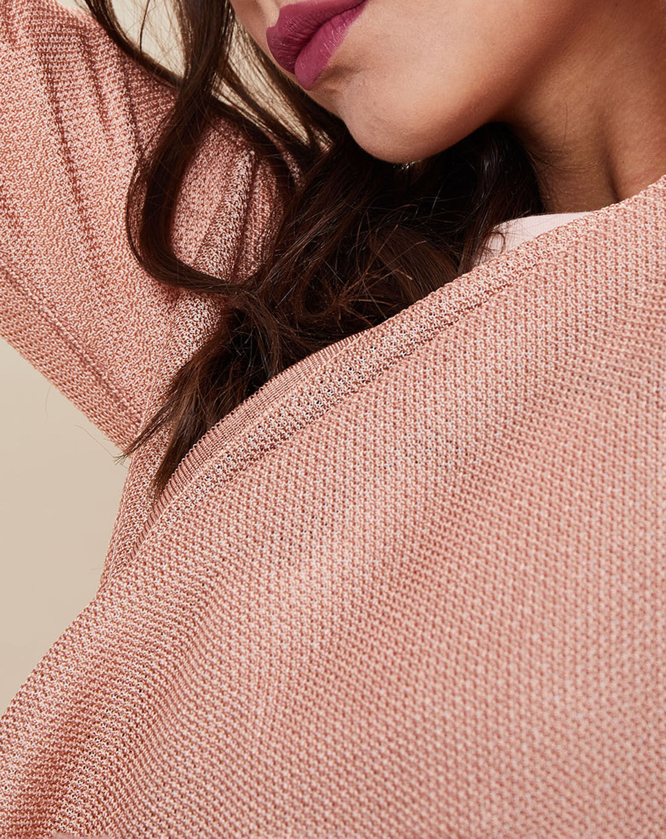 Devernois Gilet fin Galatée rose