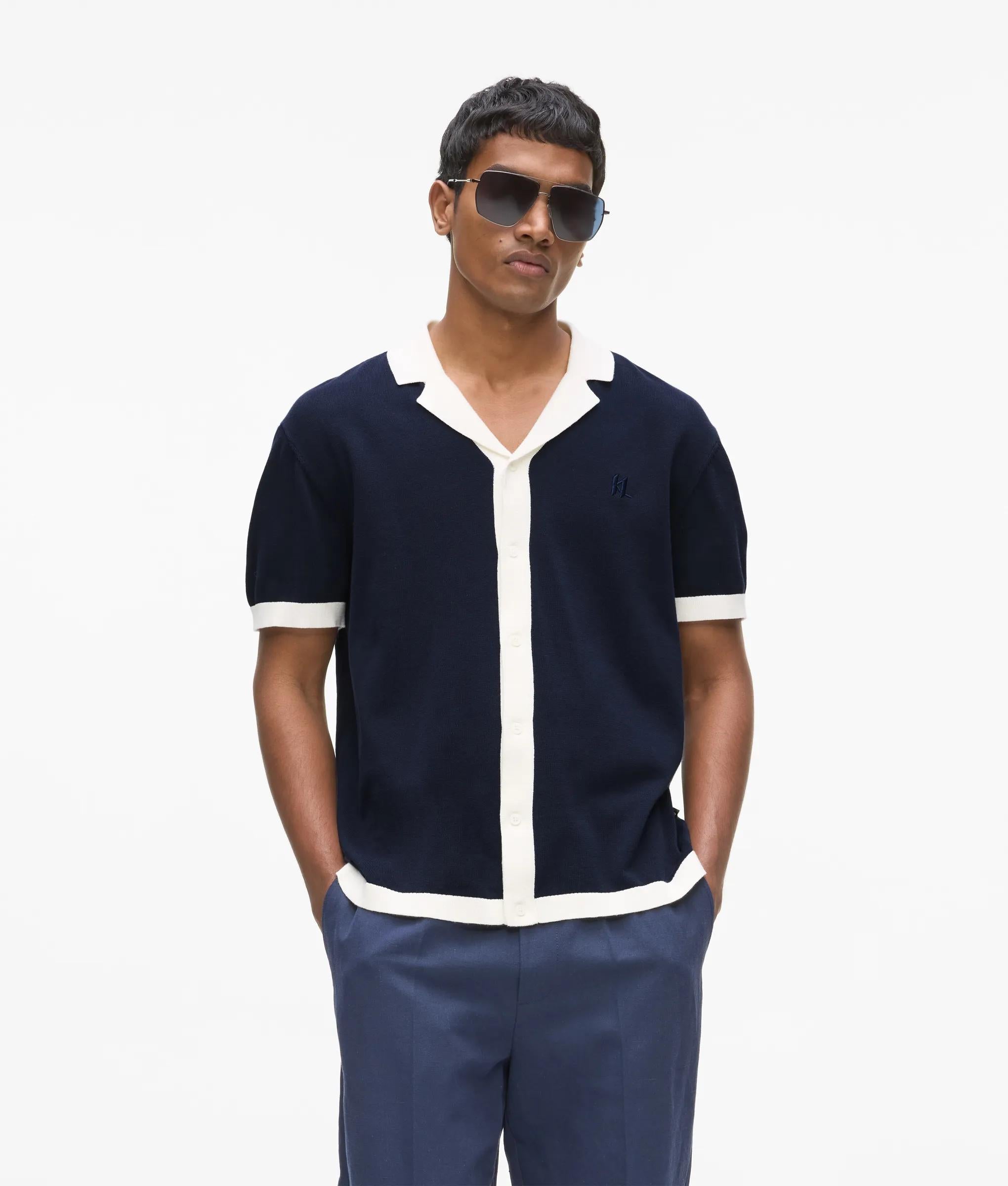 Gebreide polo met Monogram