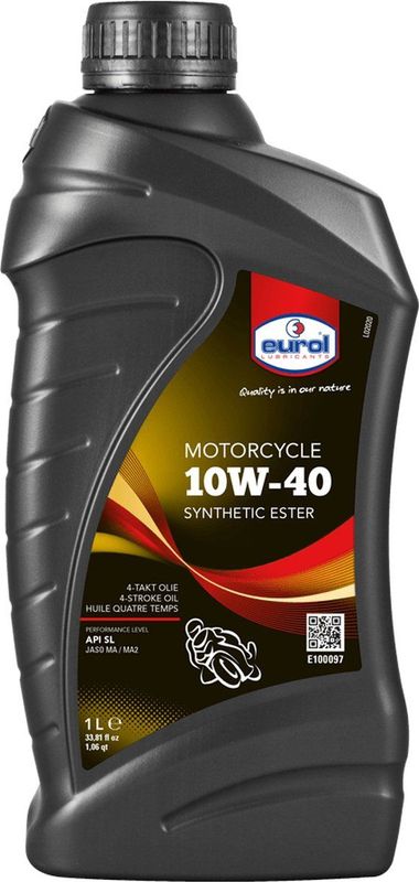 Eurol - Motorcycle 10W-40 - Motorolie - 1L - Semi-Synthetisch