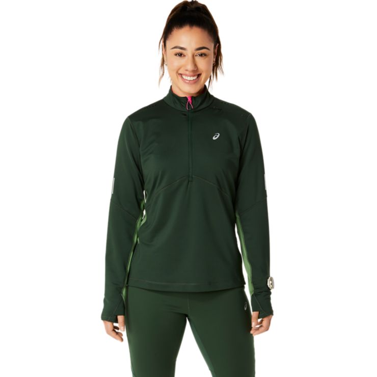 ASICSWinter Run 1/2 Zip Midlayer - grün