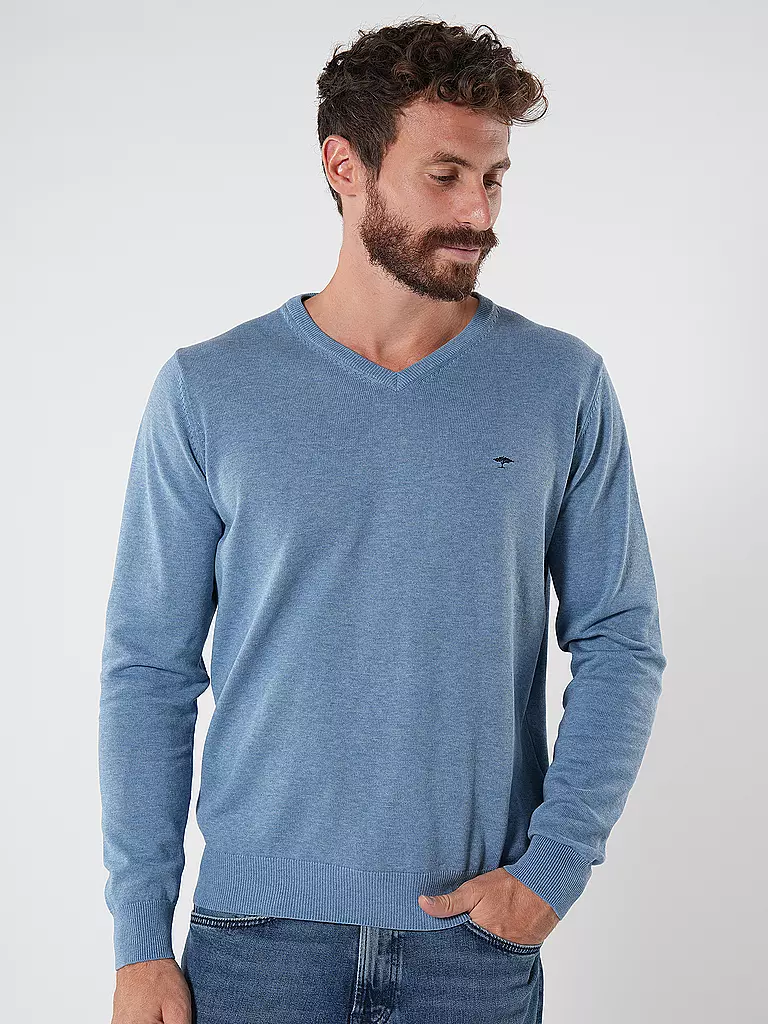 FYNCH HATTON Pullover hellblau