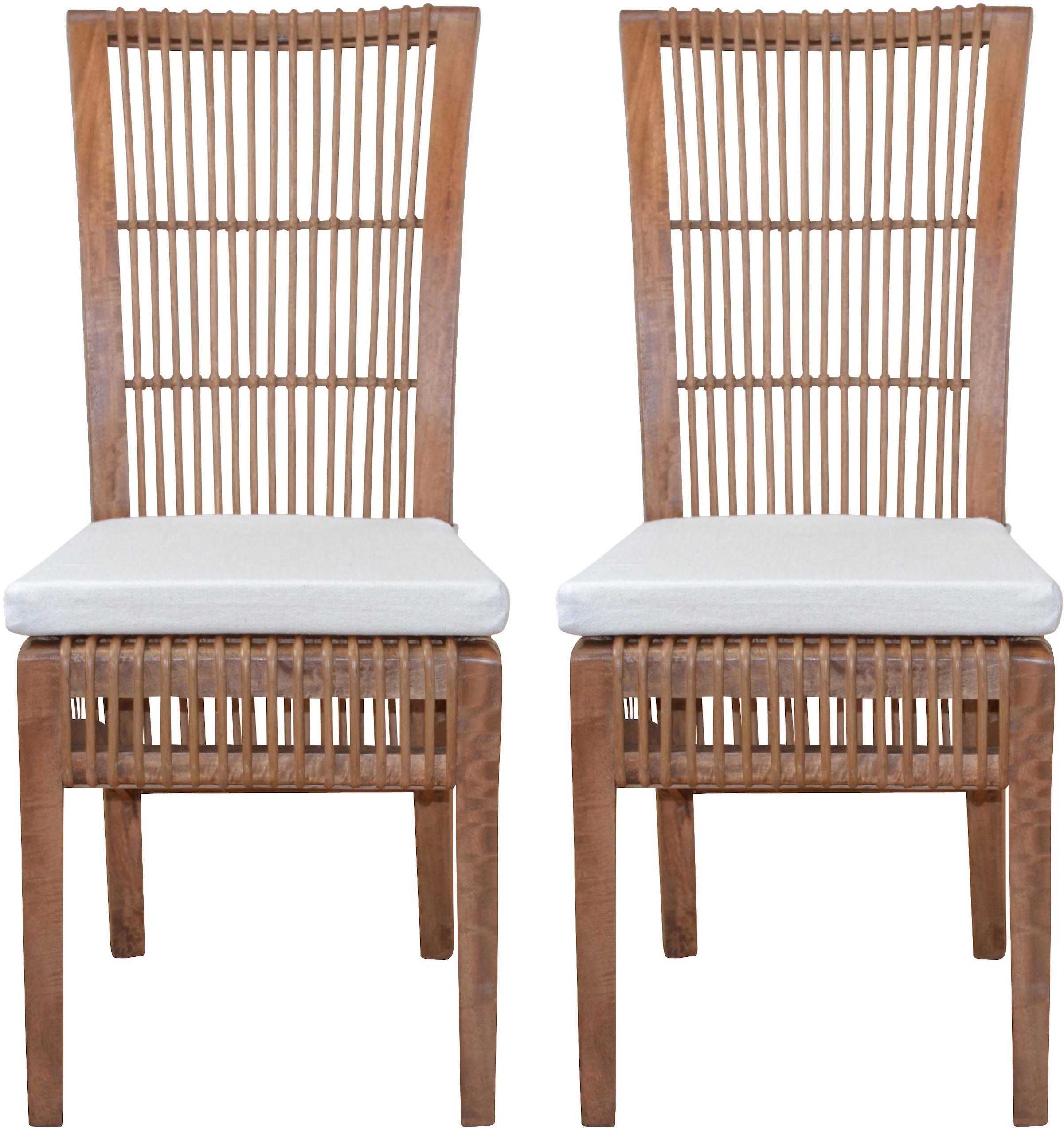 Home affaire Rattanstuhl () Handarbeit aus Rattan (2er-Set)
