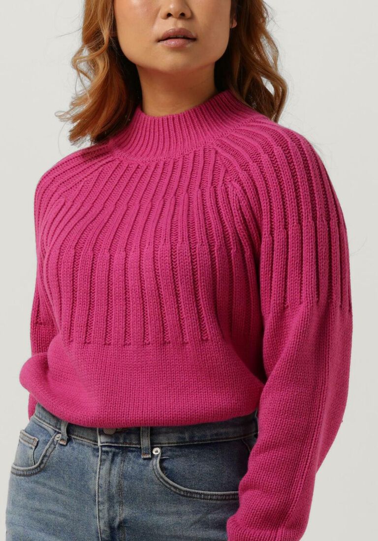 SELECTED FEMME roze selected femme trui nima ls knit highneck camp b