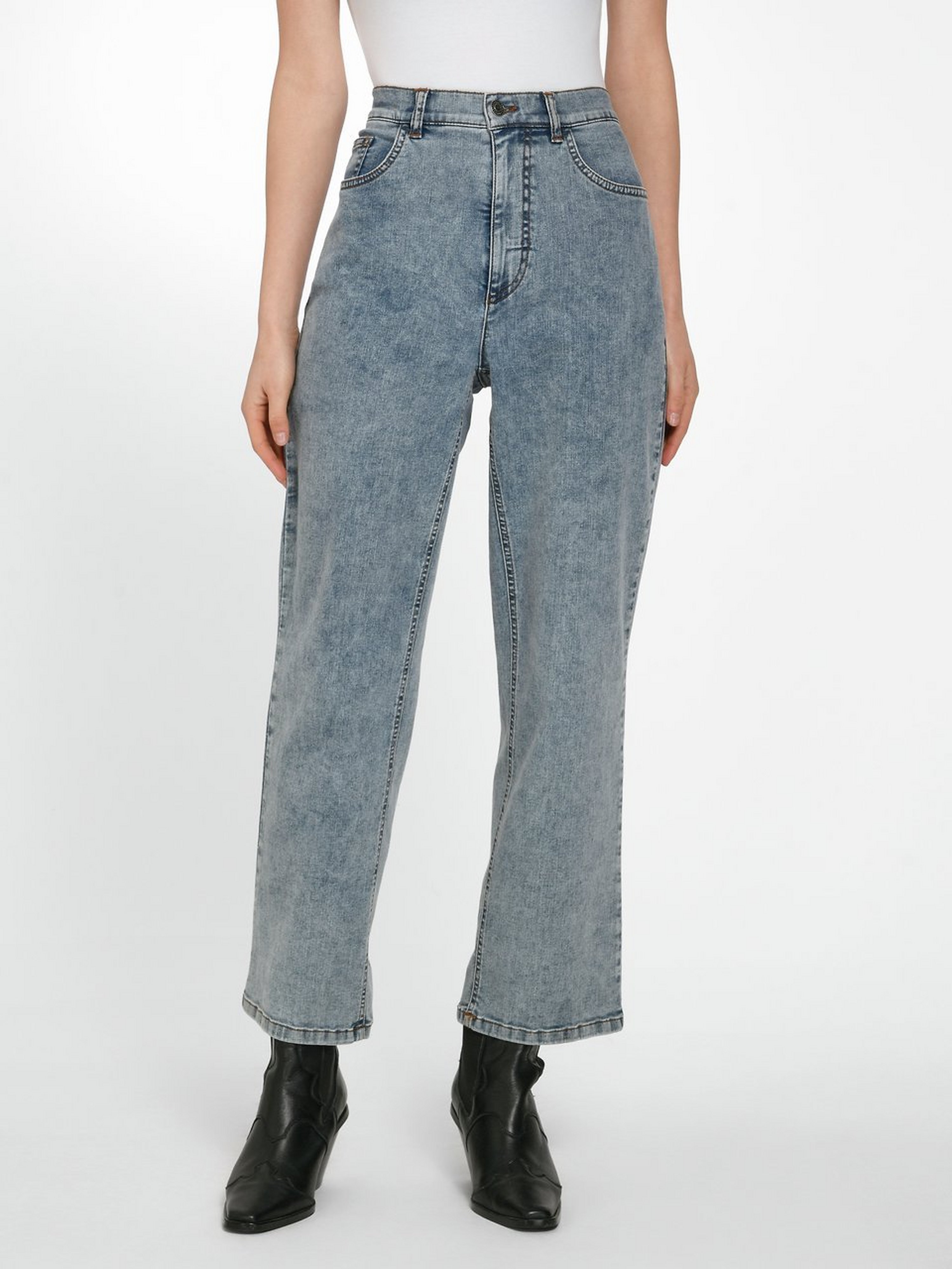 Knöchellange Jeans Straight Fit