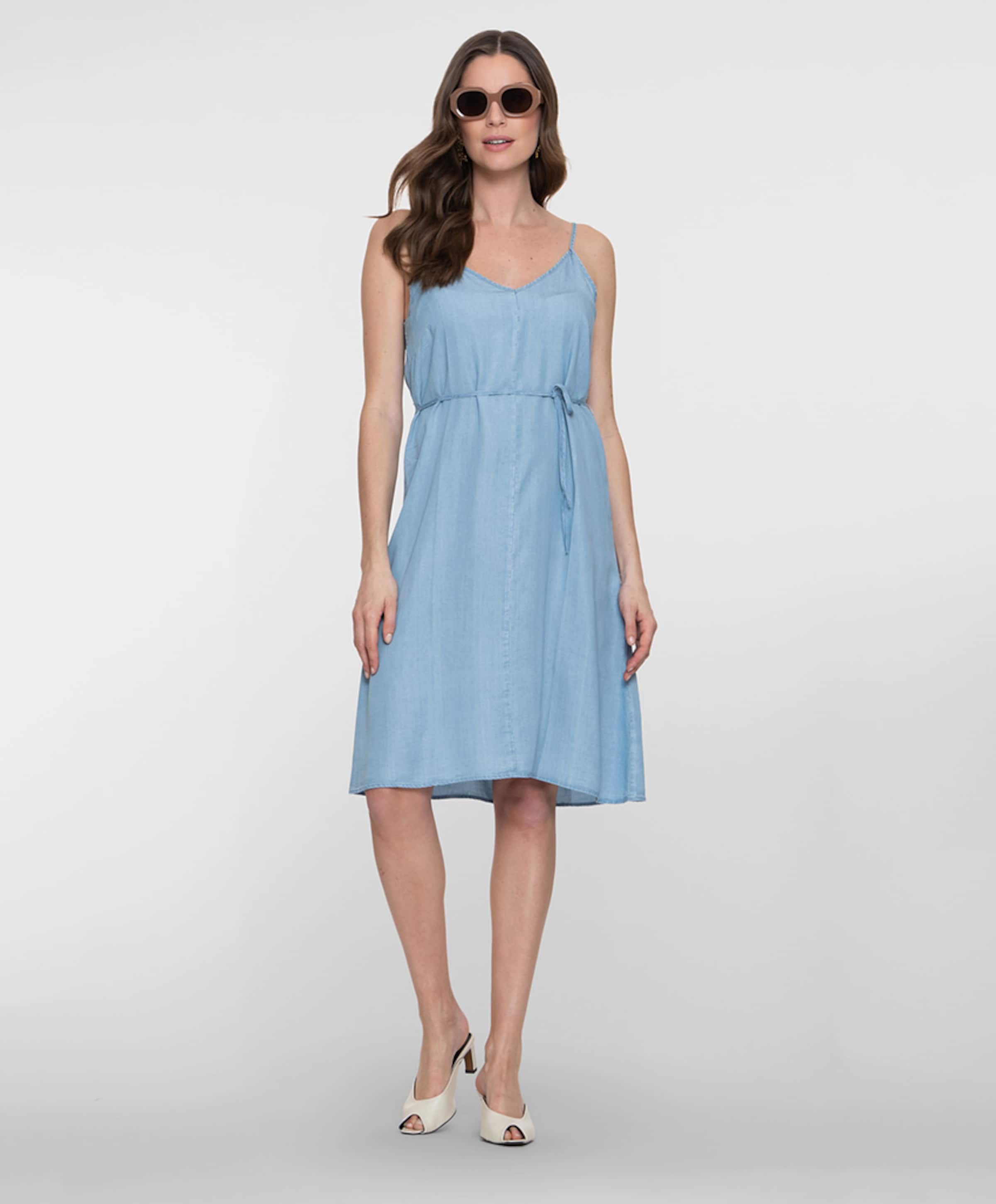 Geisha Dames jurk blauw