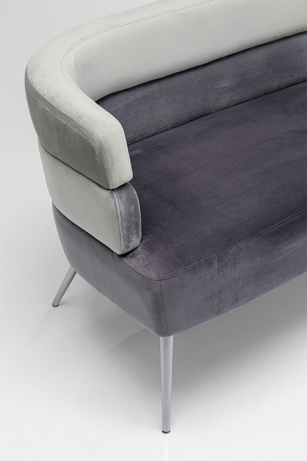 KARE DESIGN Sofa SANDWICH 125 x 64 cm grau