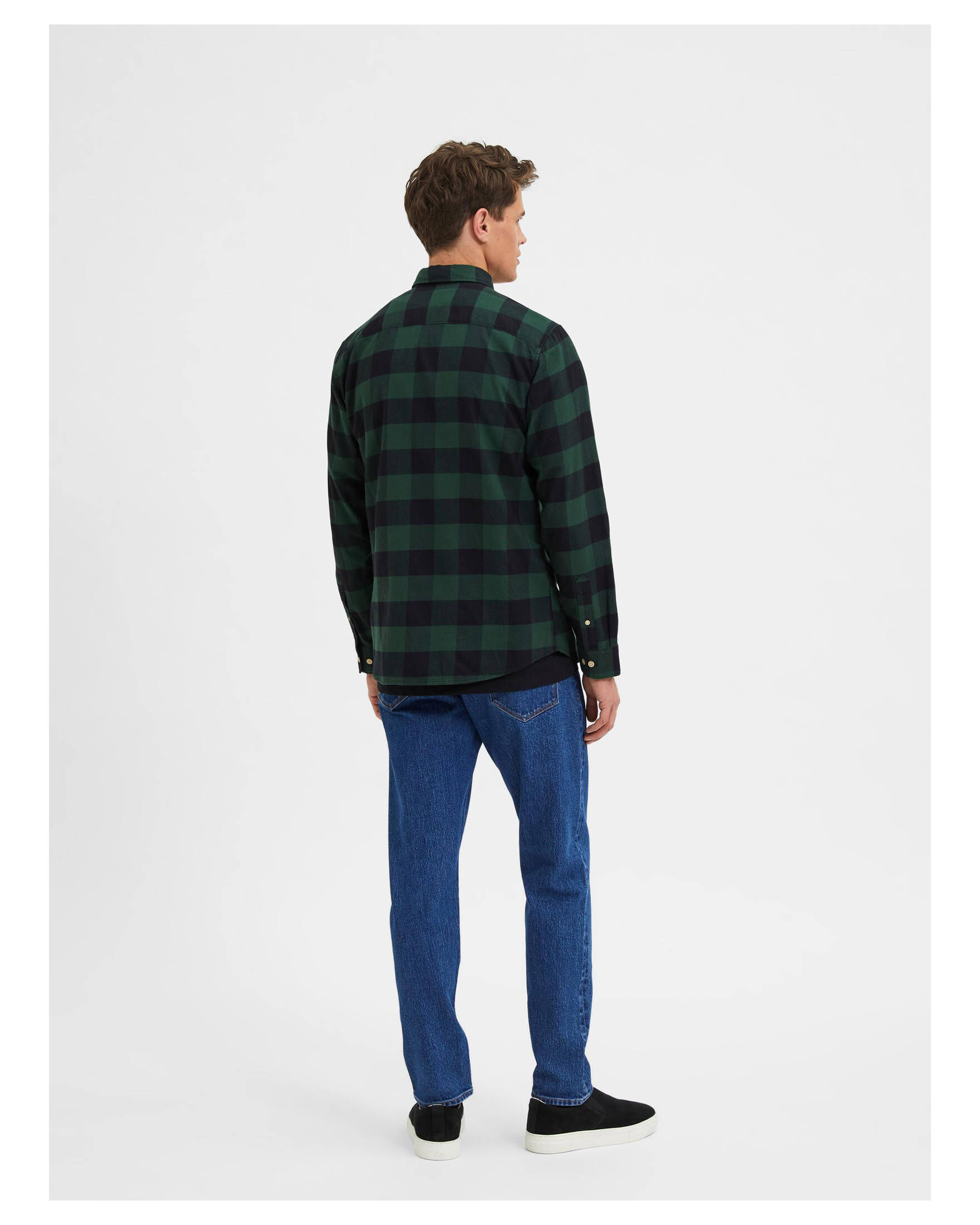 Selected Homme| Herren Flanellhemd SLHSLIMFLANNEL SHIRT Slim Fit Langarm