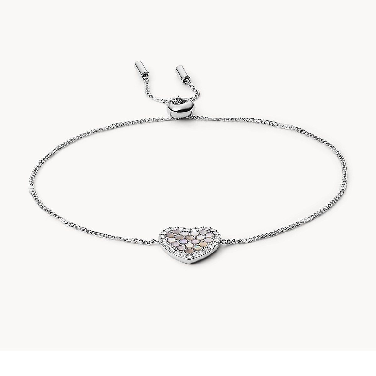Bracelet Fossil Coeur Nacre